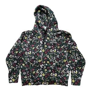 Teddy Fresh Floral Women’s Grandma Hoodie size Small Embroidered Logo
